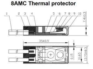 Protector térmico modelo 8AMC 